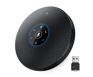 eMeet Altoparlante Bluetooth M2 Max USB vivavoce per 10 - 15 persone, microfono da conferenza con 4 microfoni indicatori, PC vivavoce per Skype, Zoom