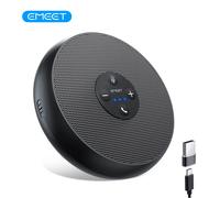 EMEET Altoparlante per Conferenze USB Cablato con 2 Microfoni 360° ° Microfono per riunioni con rilevamento vocale per Zoom/WebEx/Microsoft Teams