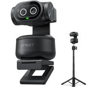 EMEET PIXY Doppia Webcam PTZ con AI 4K con Treppiede, Tracking AI, PDAF&AI 0,2s, Sensore Sony 1/2,55", 3 Mic, Preimpostazioni, Webcam 4K per Streaming, Compatibile OBS/Twitch/Switch 2