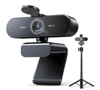 EMEET Webcam 4K, NOVA 4K con supporto, 2 microfoni con riduzione del rumore, webcam Ultra HD con grandangolo a 73° e protezione dell'obiettivo, correzione automatica della luce PDAF, webcam per Mac