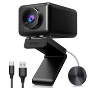 EMEETWebcam HD 1080P in streaming con 4 microfoni de-noise, foco intelligente AI e correzione bassa, FOV regolabile, copertura privacy, plug & play webcam USB-C per YouTube, Gaming