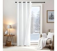 EMEMA Tende Opache Termica Doppio Isolante Termica 1P Bianco 175Ax132Lcm