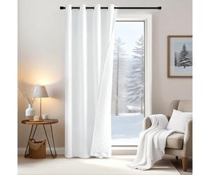 EMEMA Tende Opache Termica Doppio Isolante Termica 1P Bianco 175Ax132Lcm