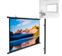 EMENKD Schermo Per Proiettore A Scomparsa Portatile E Leggero Superficie Per Proiettore Sospeso, Schermo Cinematografico Per Montaggio A Soffitto A Parete(50 Inch (4:3))