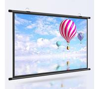 EMENKD Superficie Per Proiettore Sospeso, Schermo Per Proiettore Abbattibile Leggero E Portatile, Schermo Cinematografico Per Montaggio A Soffitto A Parete(72 Inch (16:9))