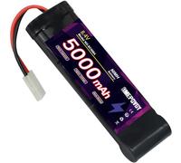 EMEPOVGY 8.4V RC NiMH Batteria 5000mAh Capacità Ricaricabile 7-Cell Flat Battery Pack (TMY Plug)