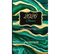 Emerald Dreams - 2026 Planner: 120 pages - featuring 12 monthly calendars, 53 weekly spreads, and lined note pages for goals and reflections