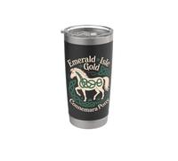 Emerald Isle Connemara Pony Celtic Horse Bicchiere termico in acciaio inox doppia parete