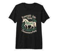 Emerald Isle Connemara Pony Celtic Horse Maglietta Premium