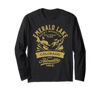 Emerald Lake Rocky Mountain Parco Nazionale Colorado Design Maglia a Manica
