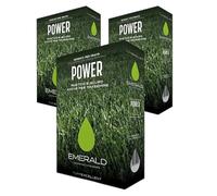 Emerald POWER, Semi per prato resistente e folto, Germinazione rapida e tappeto erboso fitto anche in siccità, 1kg x 40mq (3, Kg)