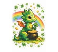 Emerald Rainbow Dragon || Lined Notebook, 6x9, 120 Pages: For journaling, class notes, creative drafts, and everyday idea collecting