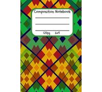 Emerald Terra Mosaic: Green & Brown Diamond Design Premium Notebook