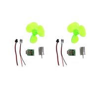 Emergenc - Set di 2 piccole turbine eoliche, caricabatterie USB per cellulare