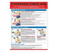 Emergency Choking Poster First Aid Instructions Metal Tin Sign Safety Chart for Cafe Dining Room Staff Area(Framed,16x24inch(40x60cm))