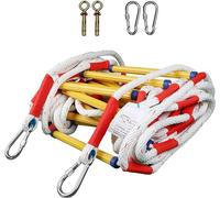 Emergency Fire Escape Ladder with Hooks - Fast-Deploy Rope Ladder for Safety And Quick Rescue, Ideal for Home And Office Use (One Color 18m/59.1ft)