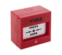 Emergency manual button for fire alarms with LED light