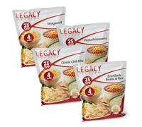 Emergency Preparedness Entree Meal Samples - 16 Large Servings - 4 Lbs - Prepper Freeze Dried Food Storage - Hiking / Backpacking / Camping / Doomsday Survival Supply by Legacy Premium Food Storage