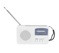 Emergency Radio with Solar and Hand Crank Self Powered, Battery USB Re