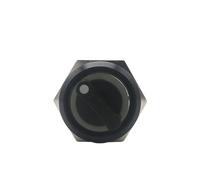 Emergency Stop Switch 19MM 220v lf-Return Self-Locking Waterproof DPDT Illuminated Metal Selector Knob Rotary 2 3 Position LED Lamp(No Led, Momentary) Switches