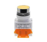 Emergency Stop Switch 1pcs LAY37 Y090 22mm DPST 1NO 1NC Momentary Push Button switches 4 Screws 10A 660V PowerRed Green Blue Yellow White Black(2)