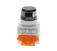 Emergency Stop Switch 1pcs LAY37 Y090 22mm DPST 1NO 1NC Momentary Push Button switches 4 Screws 10A 660V PowerRed Green Blue Yellow White Black(1) Switches