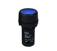 Emergency Stop Switch 22mm EB2 LED Light Push Button Switch On Off 12V Self Locking Momentary Power Start Stop Button Switch Circuit Control(1NO,Momentary Self-Reset)