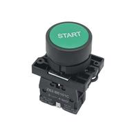 Emergency Stop Switch 22mm Start Button with The Arrow Symbol XB2 Flat Touch Momentary Red/Green Push Buttons(Green Start) Switches