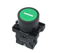 Emergency Stop Switch 22mm Start Stop Button with The Arrow Symbol XB2 Flat Touch Switch Button Momentary Button Switch Red/Green Push Buttons(Green one) VWWJCCRO