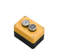 Emergency Stop Switch Button Switch Control Box Hand-held self Starting Button Waterproof Box Electrical Industrial Emergency Stop LA38(2Hole6)