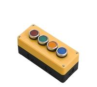 Emergency Stop Switch Button Switch Control Box Hand-held self Starting Button Waterproof Box Electrical Industrial Emergency Stop LA38(4Hole) Controls Switches