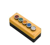 Emergency Stop Switch Button Switch Control Box Hand-held self Starting Button Waterproof Box Electrical Industrial Emergency Stop LA38(5Hole)