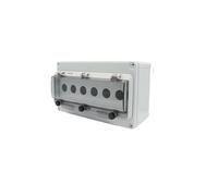 Emergency Stop Switch Control Box Outdoor Button with Protective Cover Waterproof Urgent IP67(Blue Plated Version) Controls Switches