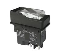 Emergency Stop Switch DZ-6 220V Waterproof Electromagnetic Push Button Switch for Branch Shredder 15A 4-Pins 5 pins IP55(5pins)