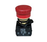 Emergency Stop Switch HY57B-17 Push Button Switch Rotary Type Red Emergency Stop Button Switches 3NC with Snap Action 18A 125V 12A 250V Controls Switches