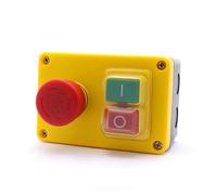 Emergency Stop Switch KJD17D-2 250V 16A Electromagnetic Push Button Switch Emergency Stop Switches for Tools and Machine Tool Equipment Controls Switches