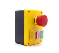 Emergency Stop Switch KJD17D-2 250V 16A Electromagnetic Push Button Switch Emergency Stop Switches for Tools and Machine Tool Equipment Controls Switches