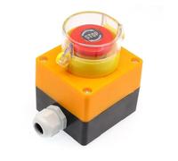 Emergency Stop Switch LA125 Waterproof 10A 1NO 1NC Elevator Pushbutton Box Electrical Self-Locking Switches Controls Switches