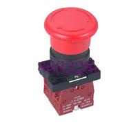 Emergency Stop Switch LA136 550V 10A IP55 NO Emergency Stop Pushbutton Switch Micro-Electric Control Mushroom Knob Switch for Hoist Controls Switches