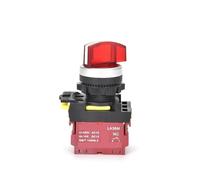 Emergency Stop Switch LA36M with LED Disconnect Knob Button Start Accessories Push Rotary 2 or 3 Position 110V-220V(1NO, Position-Short)
