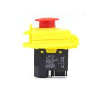 Emergency Stop Switch Waterproof Electromagnetic Pushbutton Switches KJD17B 120V / 220V 2HP 16A 5-pin Emergency Stop Push Button Switch(4Pin) Controls Switches