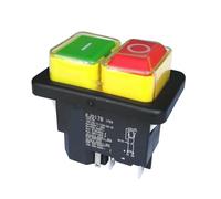 Emergency Stop Switch Waterproof Electromagnetic Switches Industrial Maintaining Pushbutton Switch KJD17B 5Pins 16A Controls Switches