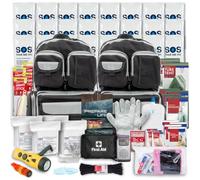Emergency Zone Borsa da viaggio per 4 persone, 72 ore, ideale per preparare la tua famiglia, preparati a disastri come uragani, terremoti, incendi, inondazioni