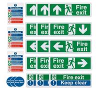 Emergencys Exit Sticker - Grande carattere Man Running Right che il | Emergencys - Adesivo di uscita, segnale direzionale, grande segnalibro di visibilità, simbolo di puntamento verso l'alto