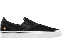 Emerica Men's Wino G6 Slip-ON Skate Shoe, Black/White/Gold, 9 Medium US