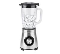 EMERIO BL-126794 - Frullatore in vetro da 1,75 l, potenza da 1000 Watt, funzione Crush Ice | 5 velocità + funzione impulsi | 4 coltelli in acciaio inox | 2 interruttori di sicurezza in brocca e