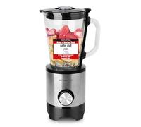 EMERIO BL-130988 - Frullatore con contenitore in vetro da 1,5 l, senza BPA, funzione Crush Ice | 2 velocità + funzione Pulse | 4 coltelli in acciaio inox | 2 interruttori di sicurezza in brocca e