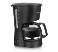 Emerio CME-116801 - Caffettiera in vetro da 0,6 l, per fino a 5 tazze di caffè fresco, filtro permanente rimovibile, funzione antigoccia, 40 minuti, spegnimento automatico, 600 Watt, senza BPA,
