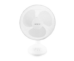 Emerio FN-114202 Bianco | Ventilatore da tavolo | 30 cm, 3 impostazioni di velocita