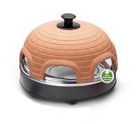 Emerio Forno da banco PO-115984, 1200W, antiaderente, ceramica, nero, arancione, capacità 6 pizze
